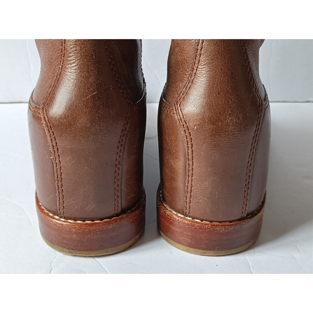 Cole Haan Grand OS ZILLIE Brown  Leather Hidden Wedge Ankle Boots Booties 8B - Picture 8 of 14